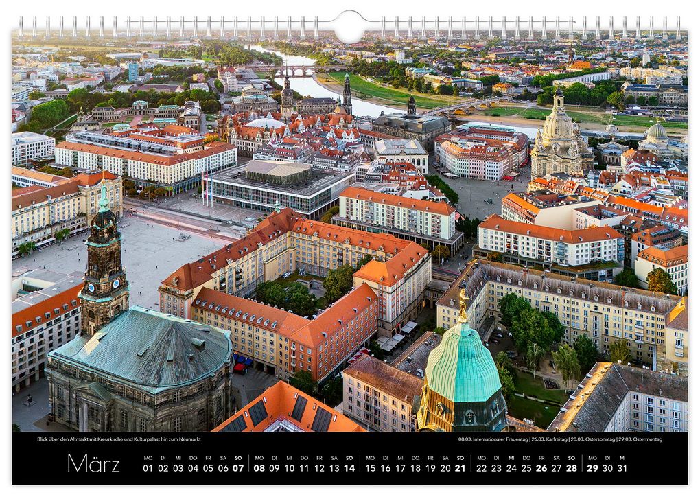 Weitere Ansicht: Kalender Dresden Luftaufnahmen 2027 | Peter Schubert