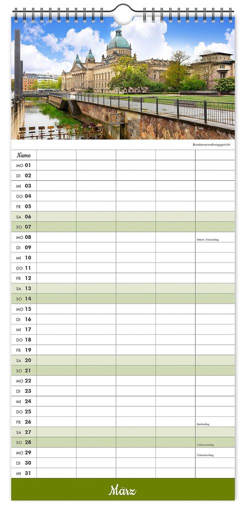 Weitere Ansicht: Kalender Familienplaner Leipzig 2027 | Peter Schubert, K4 Verlag
