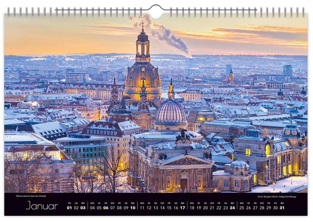 Weitere Ansicht: Kalender Zauberhaftes Dresden 2027 | Peter Schubert, K4 Verlag