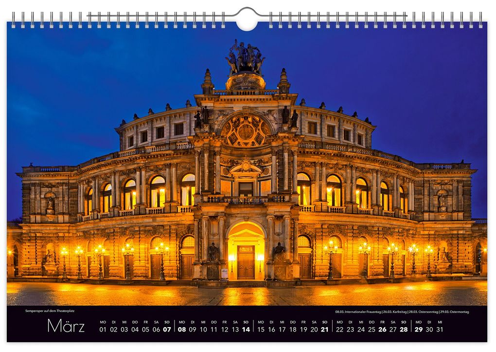 Weitere Ansicht: Kalender Zauberhaftes Dresden 2027 | Peter Schubert, K4 Verlag