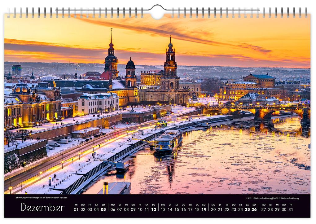 Weitere Ansicht: Kalender Zauberhaftes Dresden 2027 | Peter Schubert, K4 Verlag