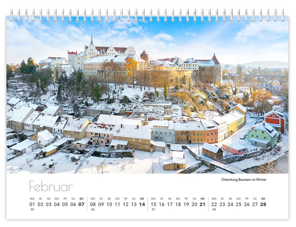 Weitere Ansicht: Kalender Sachsen von oben kompakt 2027 | Peter Schubert, K4 Verlag