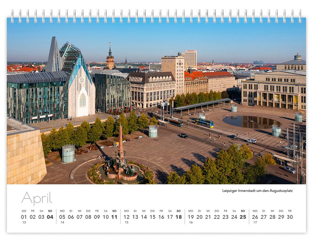 Weitere Ansicht: Kalender Sachsen von oben kompakt 2027 | Peter Schubert, K4 Verlag