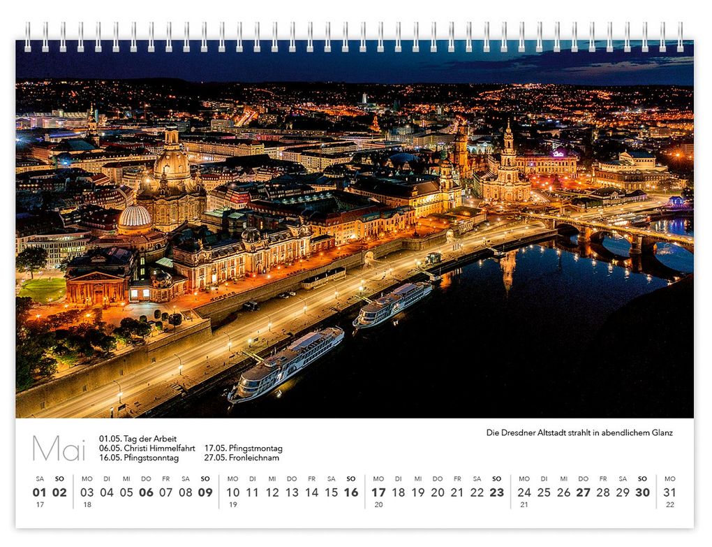 Weitere Ansicht: Kalender Sachsen von oben kompakt 2027 | Peter Schubert, K4 Verlag