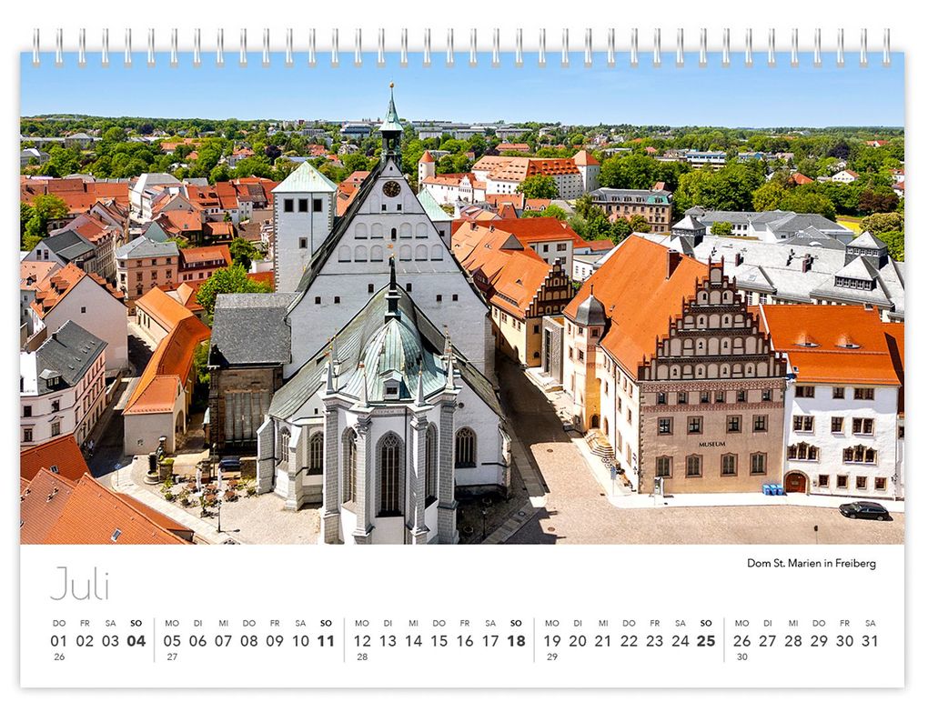 Weitere Ansicht: Kalender Sachsen von oben kompakt 2027 | Peter Schubert, K4 Verlag