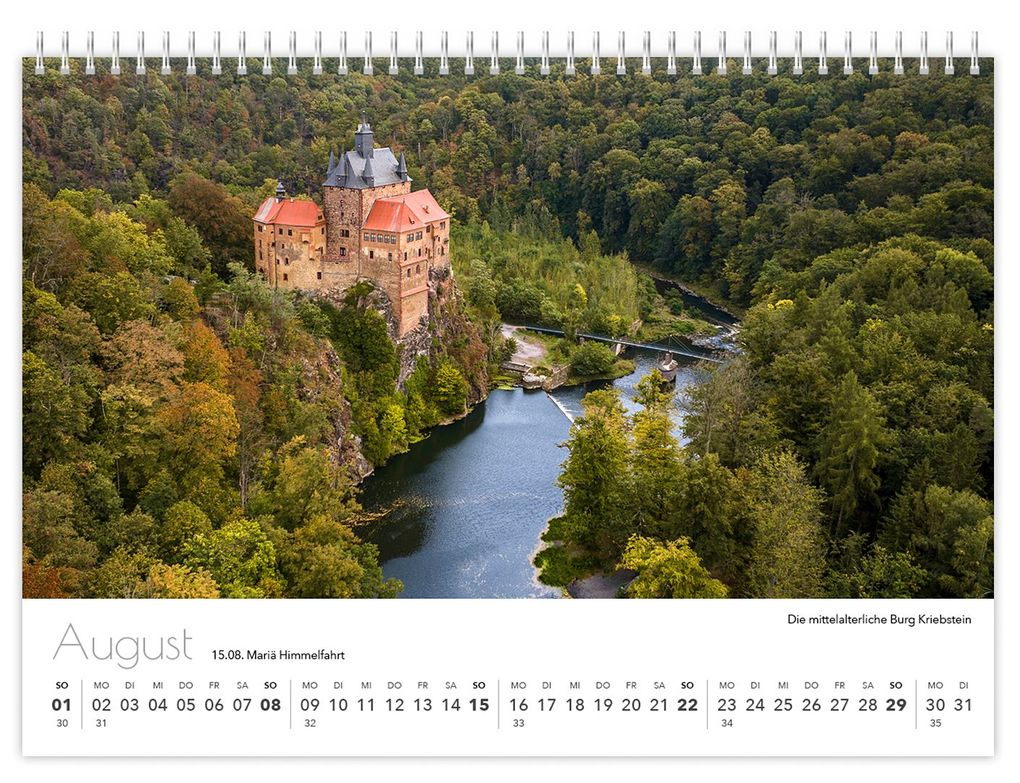 Weitere Ansicht: Kalender Sachsen von oben kompakt 2027 | Peter Schubert, K4 Verlag
