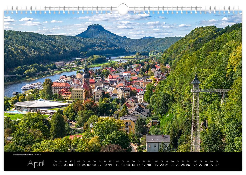 Weitere Ansicht: Kalender Sächsische Schweiz Luftaufnahmen 2027 | Peter Schubert