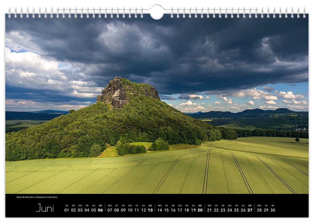 Weitere Ansicht: Kalender Sächsische Schweiz Luftaufnahmen 2027 | Peter Schubert