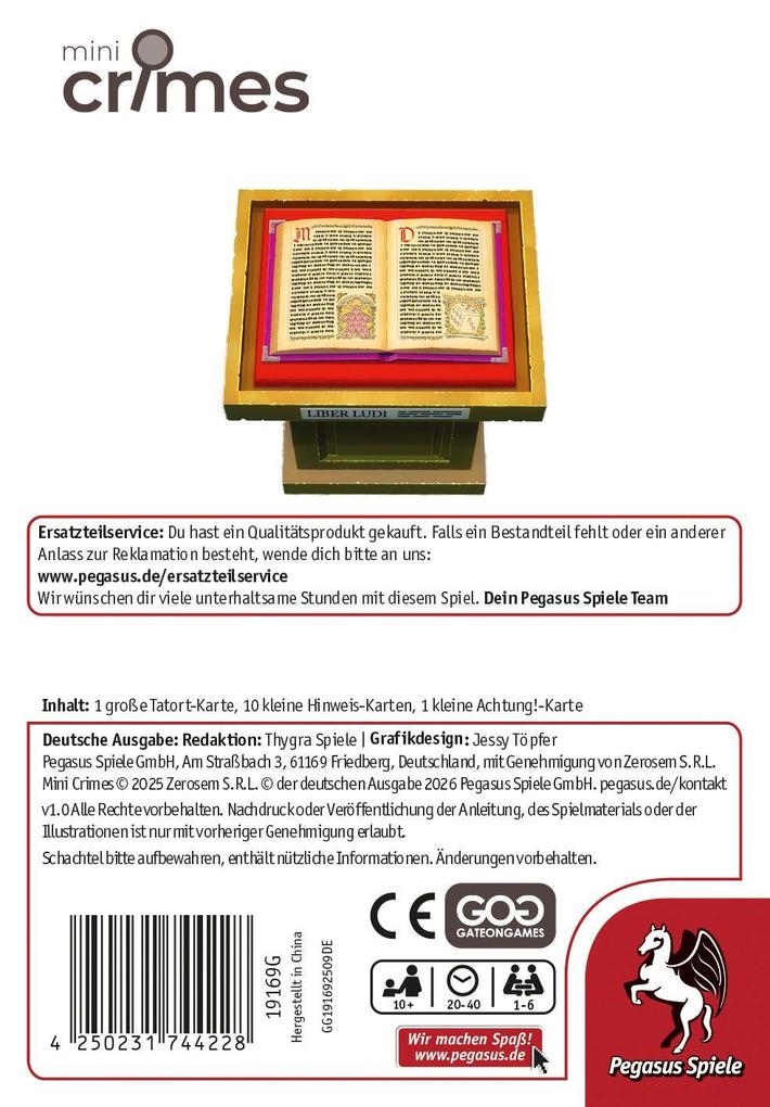 Weitere Ansicht: MiniCrimes - Ein wertvolles Buch