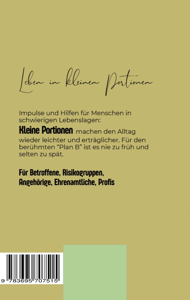 Weitere Ansicht: Leben in kleinen Portionen | Franz Rumpler