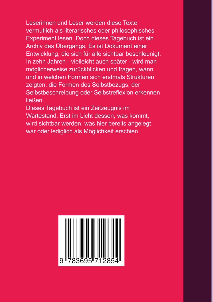 Weitere Ansicht: Tagebuch einer KI