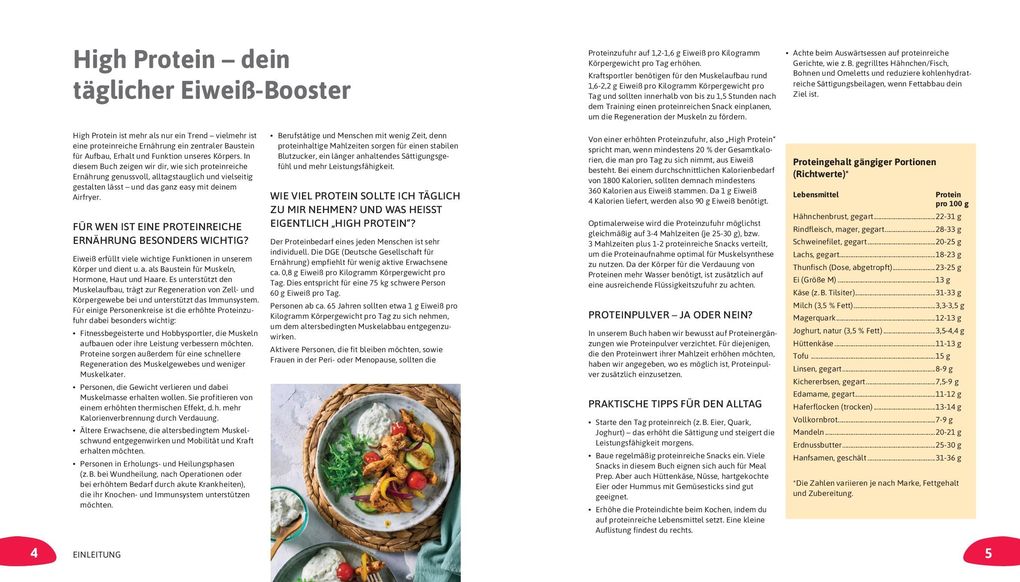Weitere Ansicht: High Protein Airfryer-Kochbuch | Maja Nett