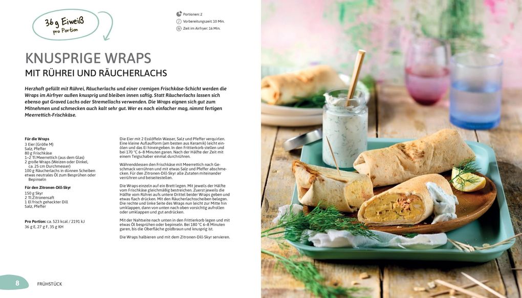 Weitere Ansicht: High Protein Airfryer-Kochbuch | Maja Nett