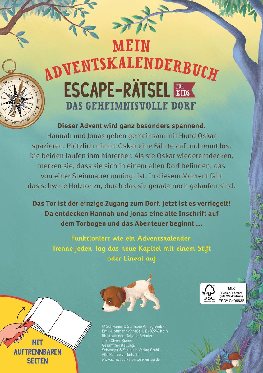 Weitere Ansicht: Mein Adventkalenderbuch Escape-Rätsel für Kids | Oliver Bieber