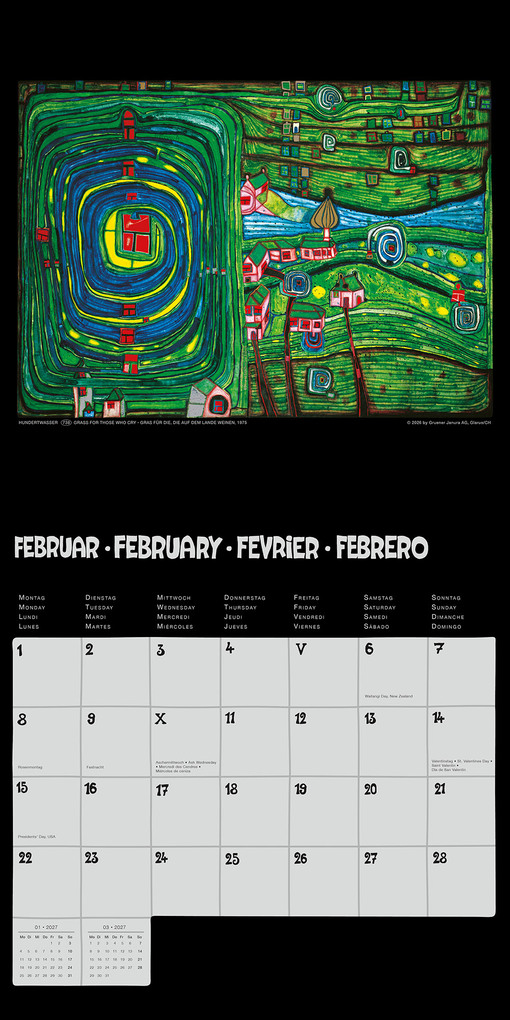 Weitere Ansicht: Hundertwasser Broschürenkalender Art 2027 | Friedensreich Hundertwasser