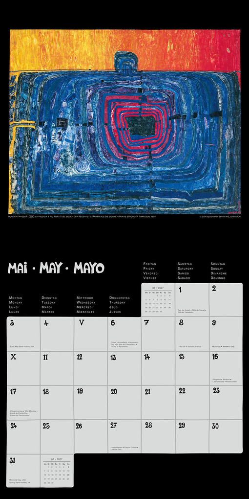 Weitere Ansicht: Hundertwasser Broschürenkalender Art 2027 | Friedensreich Hundertwasser
