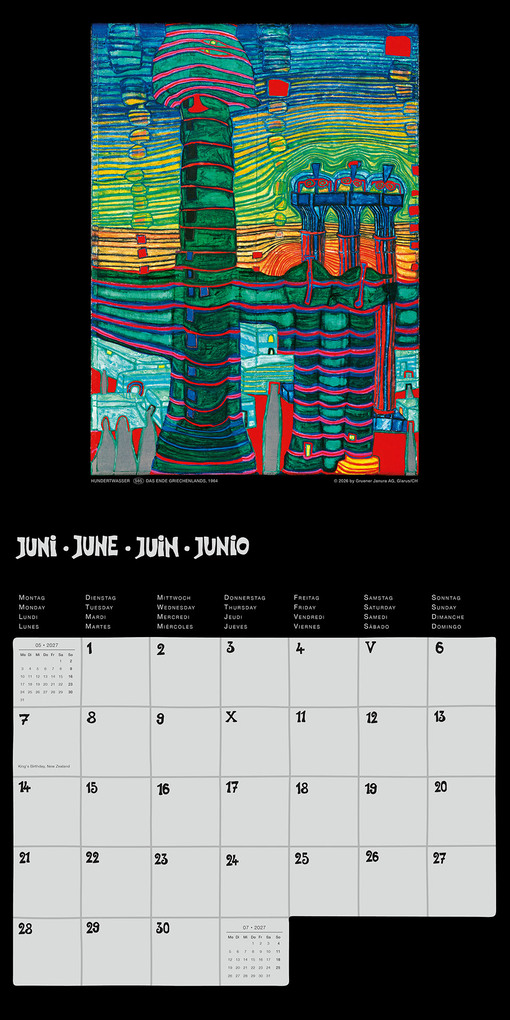 Weitere Ansicht: Hundertwasser Broschürenkalender Art 2027 | Friedensreich Hundertwasser
