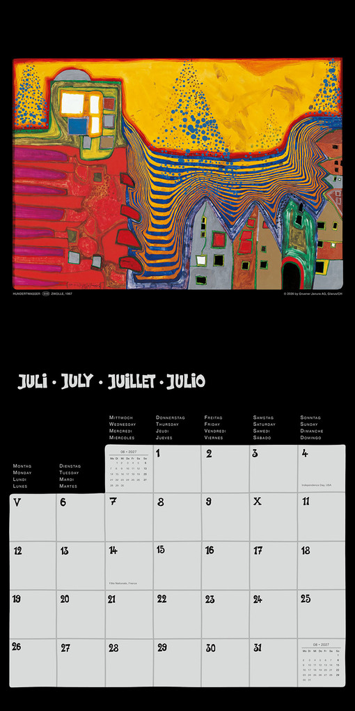 Weitere Ansicht: Hundertwasser Broschürenkalender Art 2027 | Friedensreich Hundertwasser