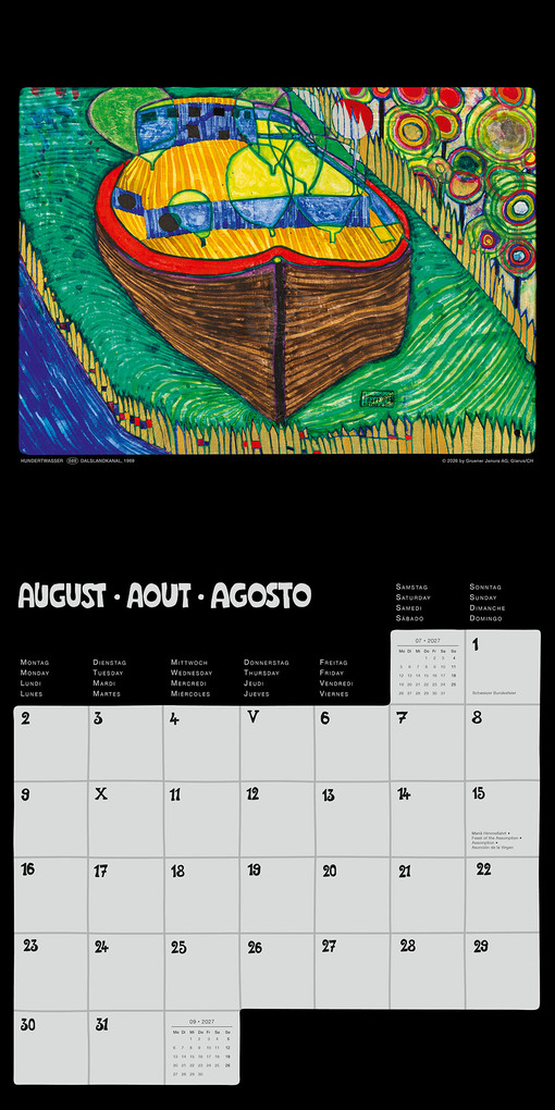 Weitere Ansicht: Hundertwasser Broschürenkalender Art 2027 | Friedensreich Hundertwasser