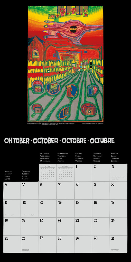 Weitere Ansicht: Hundertwasser Broschürenkalender Art 2027 | Friedensreich Hundertwasser