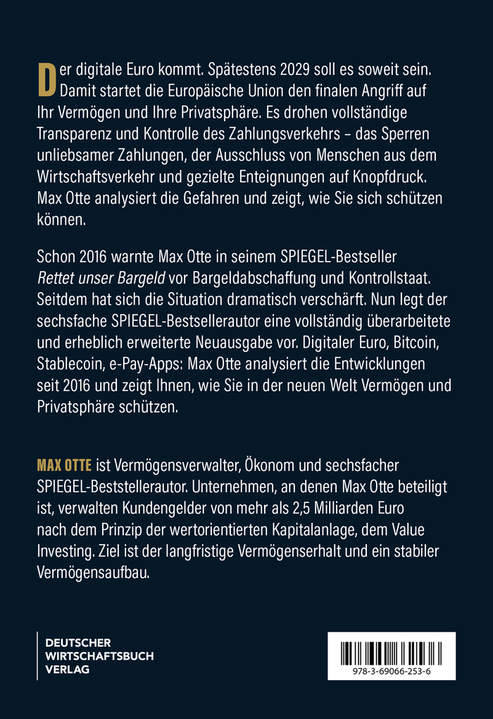 Weitere Ansicht: Rettet unser Bargeld | Max Otte