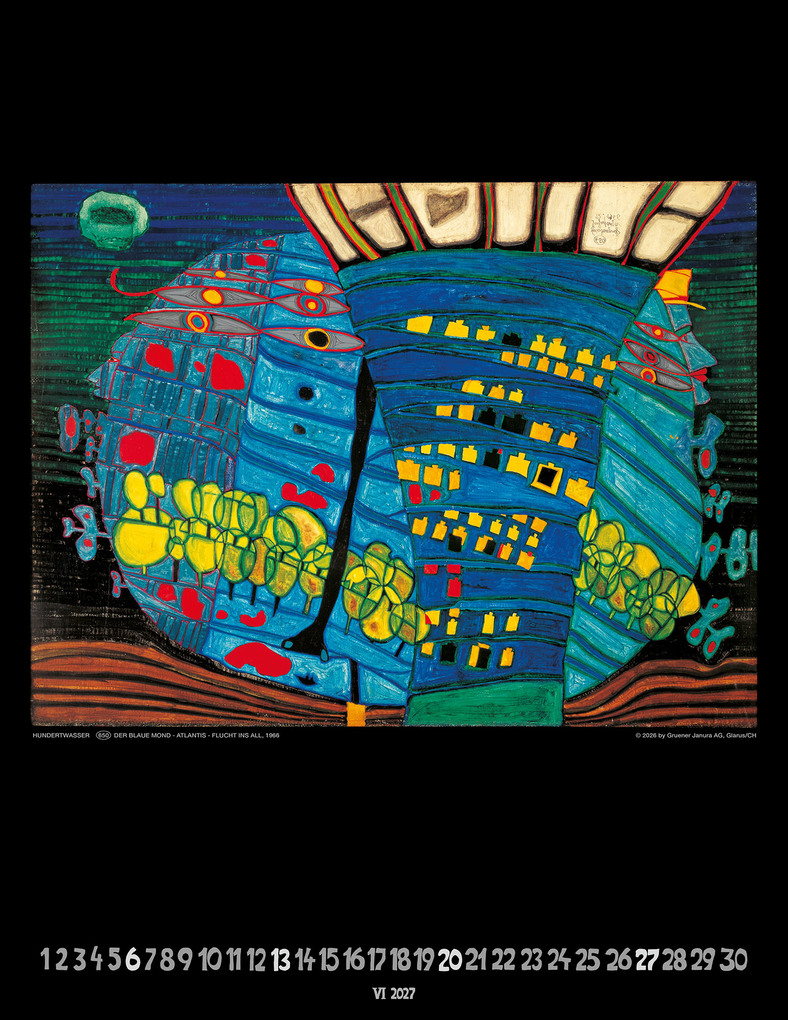 Weitere Ansicht: Hundertwasser Art Calendar 2027 | Friedensreich Hundertwasser