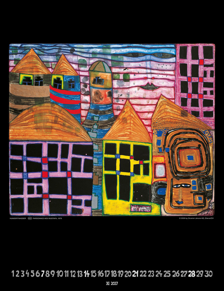 Weitere Ansicht: Hundertwasser Art Calendar 2027 | Friedensreich Hundertwasser