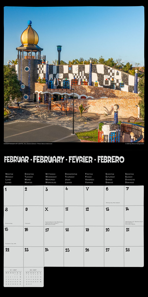 Weitere Ansicht: Hundertwasser Broschürenkalender Architektur 2027 | Friedensreich Hundertwasser