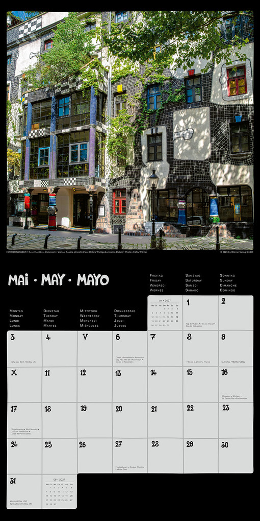 Weitere Ansicht: Hundertwasser Broschürenkalender Architektur 2027 | Friedensreich Hundertwasser