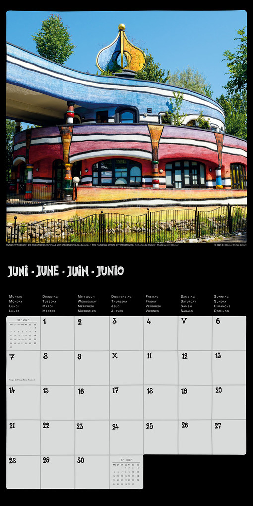 Weitere Ansicht: Hundertwasser Broschürenkalender Architektur 2027 | Friedensreich Hundertwasser