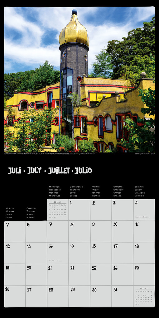 Weitere Ansicht: Hundertwasser Broschürenkalender Architektur 2027 | Friedensreich Hundertwasser