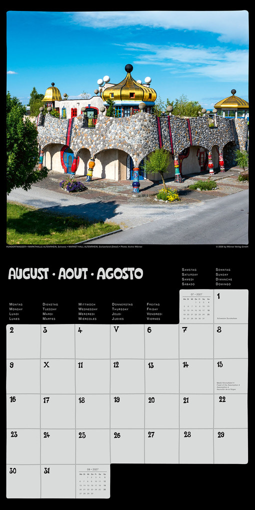 Weitere Ansicht: Hundertwasser Broschürenkalender Architektur 2027 | Friedensreich Hundertwasser
