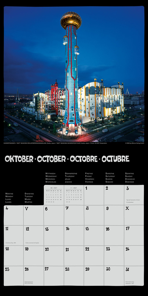 Weitere Ansicht: Hundertwasser Broschürenkalender Architektur 2027 | Friedensreich Hundertwasser