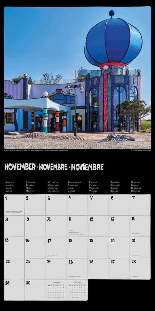 Weitere Ansicht: Hundertwasser Broschürenkalender Architektur 2027 | Friedensreich Hundertwasser