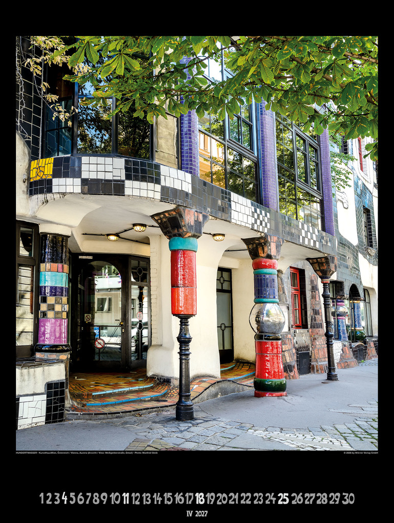 Weitere Ansicht: Großer Hundertwasser Architektur Kalender 2027 | Friedensreich Hundertwasser
