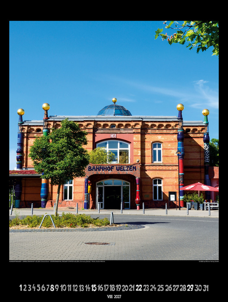 Weitere Ansicht: Großer Hundertwasser Architektur Kalender 2027 | Friedensreich Hundertwasser