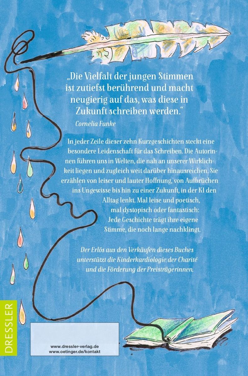 Weitere Ansicht: Claras Preis. Zwischen den Zeilen der Zeit | Preisträger*innen Claras Preis 2025, Eliza Dimitrov, Mia Döll, Megan Haymoz, Charlotte Jelinek