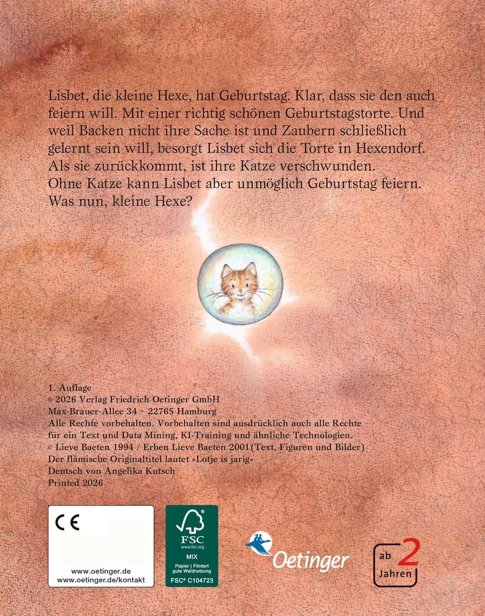 Weitere Ansicht: Die kleine Hexe hat Geburtstag | Lieve Baeten