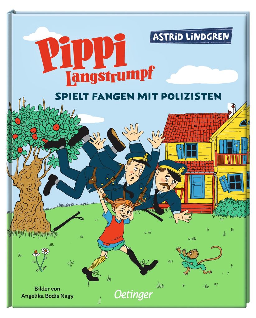Weitere Ansicht: Pippi Langstrumpf spielt Fangen mit Polizisten | Astrid Lindgren