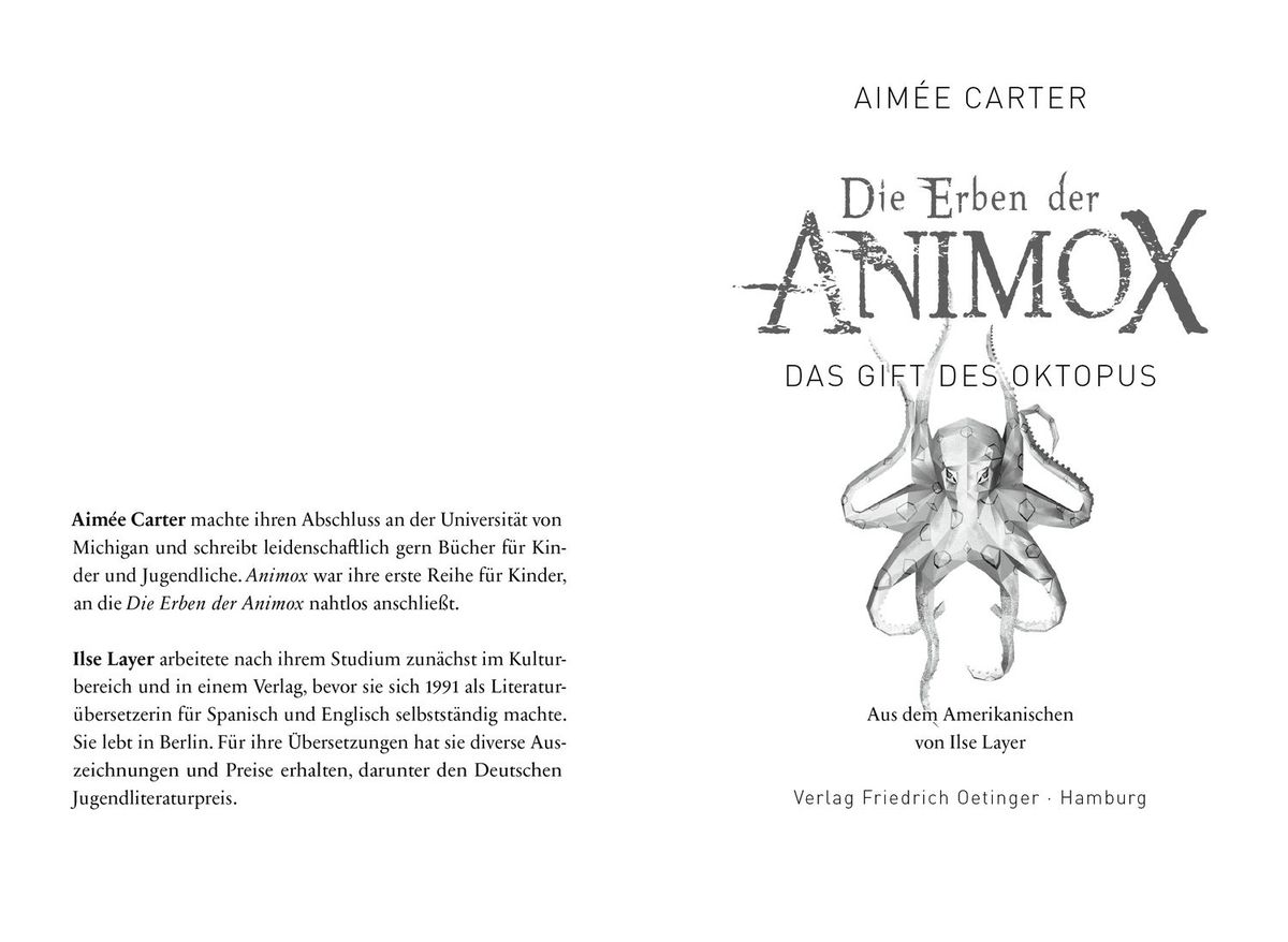Weitere Ansicht: Die Erben der Animox 2. Das Gift des Oktopus | Aimée Carter