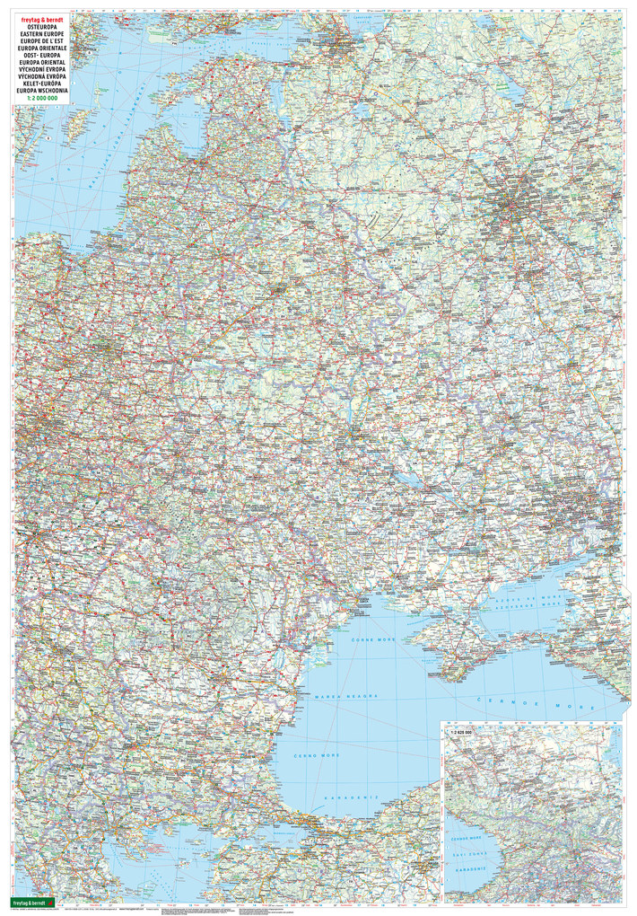 Weitere Ansicht: Osteuropa, Autokarte 1:2.000.000