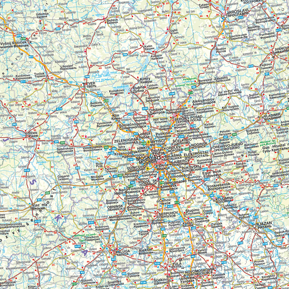 Weitere Ansicht: Osteuropa, Autokarte 1:2.000.000