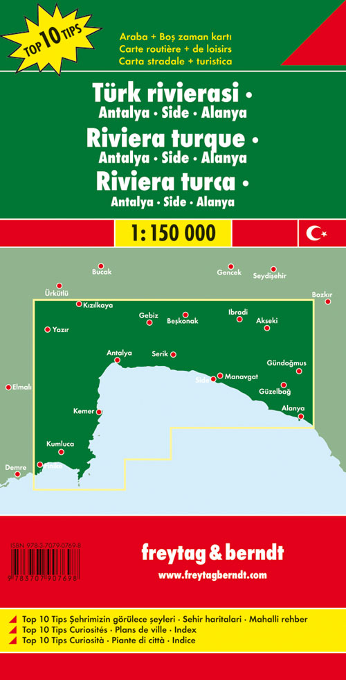 Weitere Ansicht: Türkische Riviera 1 : 150 000. Auto- und Freizeitkarte