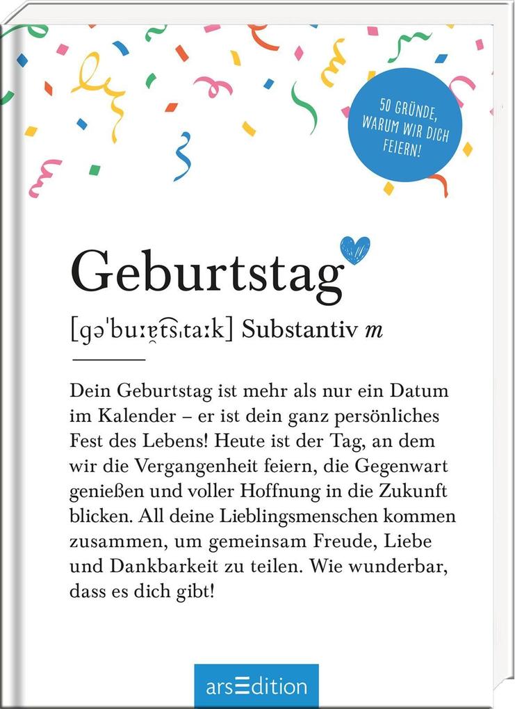 Produktbild: Geburtstag (Substantiv, m)