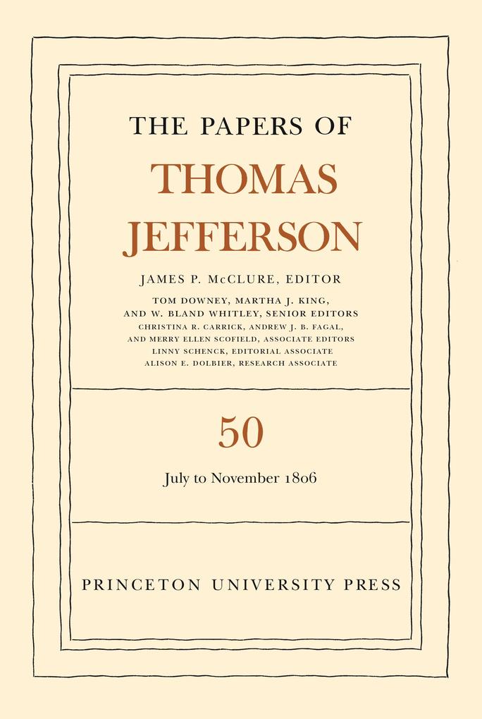 Produktbild: The Papers of Thomas Jefferson, Volume 50 | Thomas Jefferson