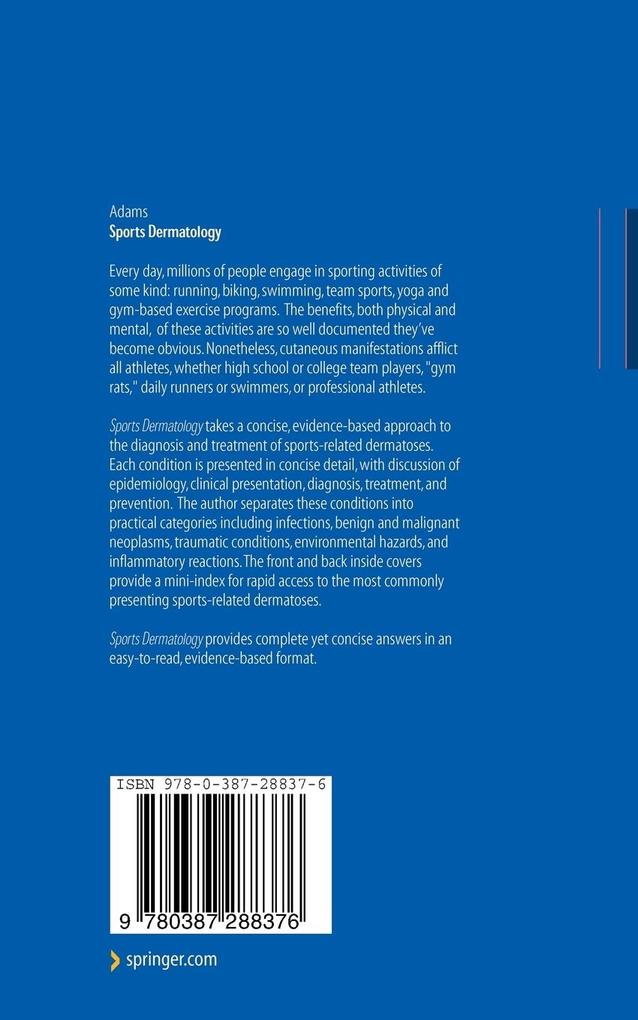 Weitere Ansicht: Sports Dermatology | Brian B. Adams