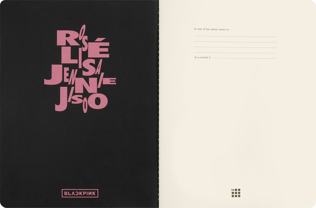 Weitere Ansicht: Moleskine X Blackpink Cahier XL, blanko, weicher Einband