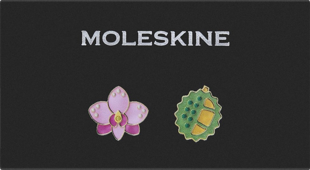 Weitere Ansicht: Moleskine Country Pins Singapur (2er-Set), Orchidee+ Durian