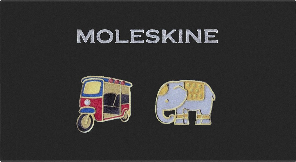 Weitere Ansicht: Moleskine Country Pins Thailand (2er-Set), Tuk-Tuk+ Elefant