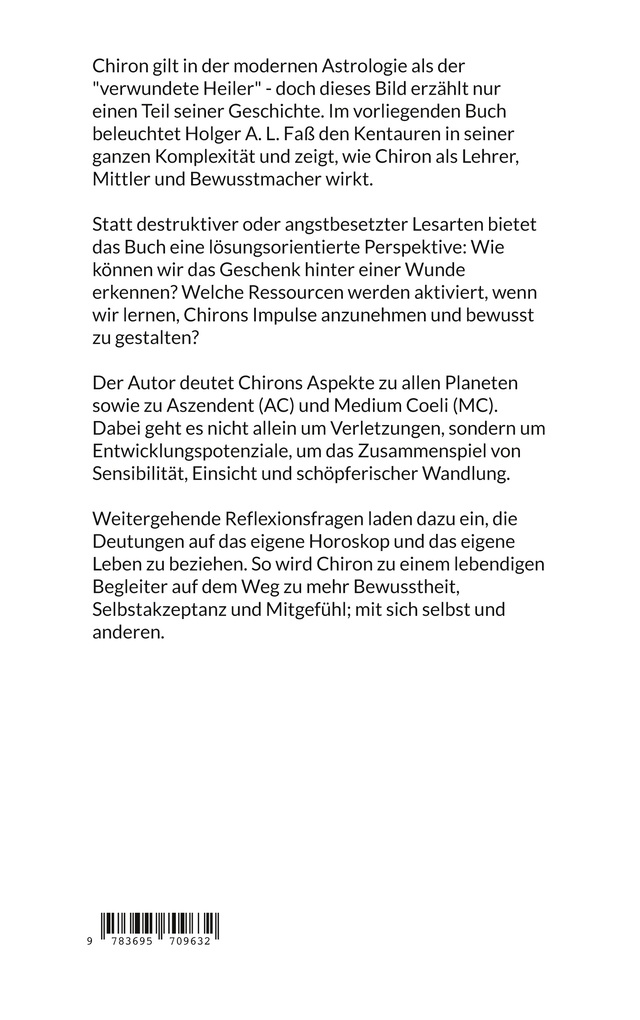 Weitere Ansicht: Chiron-Aspekte im Geburtshoroskop | Holger A. L. Faß